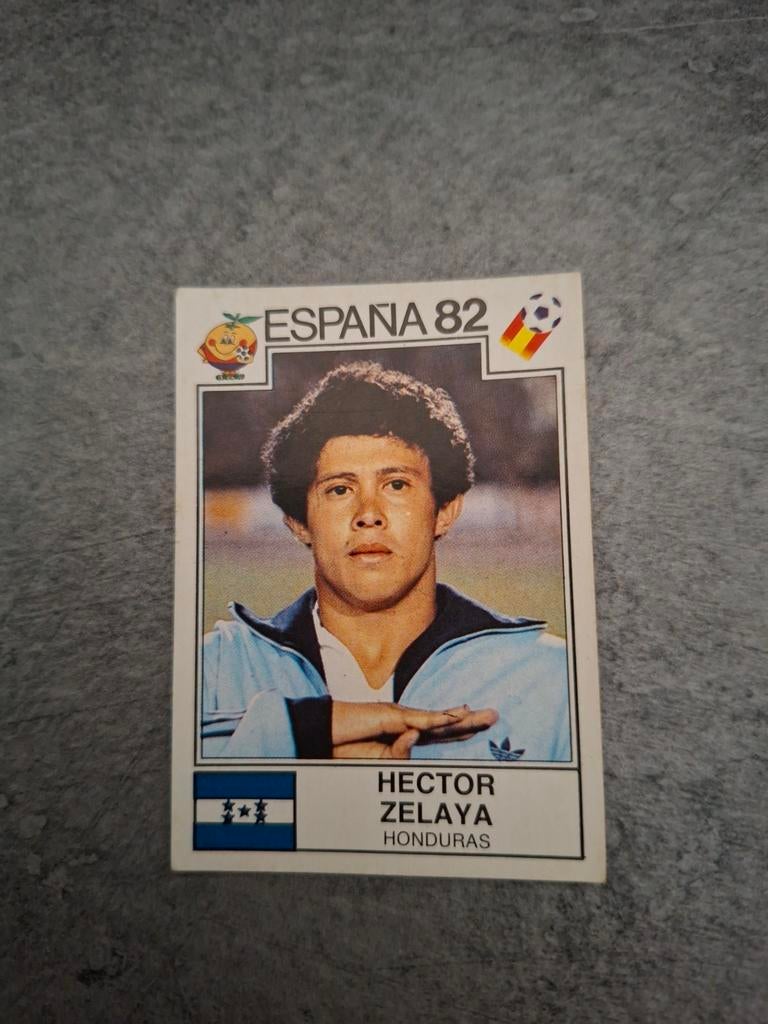 Panini sticker WK 82 Espana. Speler Hector Zelaya Honduras, Verzenden, Zo goed als nieuw, Sticker