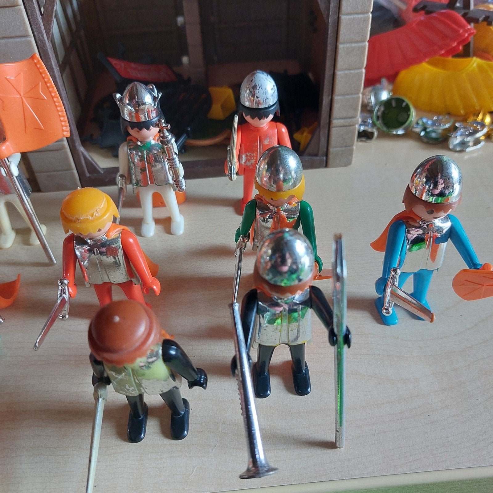 Playmobil vintage (de eerste) ridders met een B..., Ophalen, Gebruikt, Complete set, Figuren