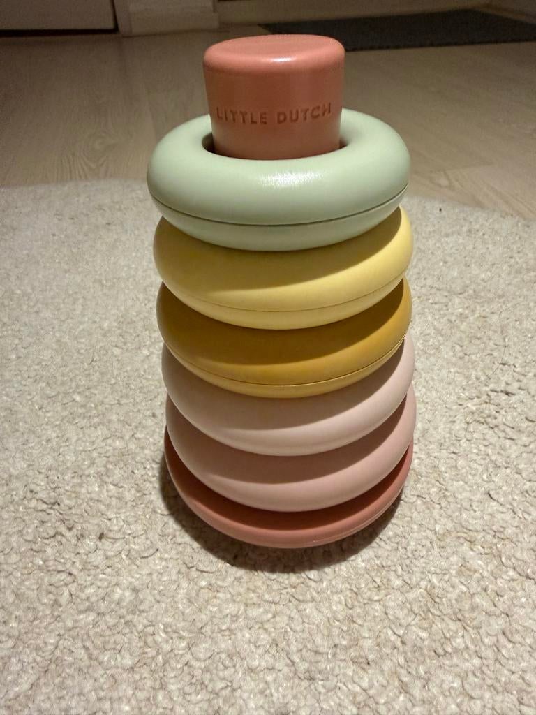 Little Dutch Stapeltoren in zachte pastelkleuren, Kinderen en Baby's, Speelgoed | Babyspeelgoed, Ophalen of Verzenden, Zo goed als nieuw