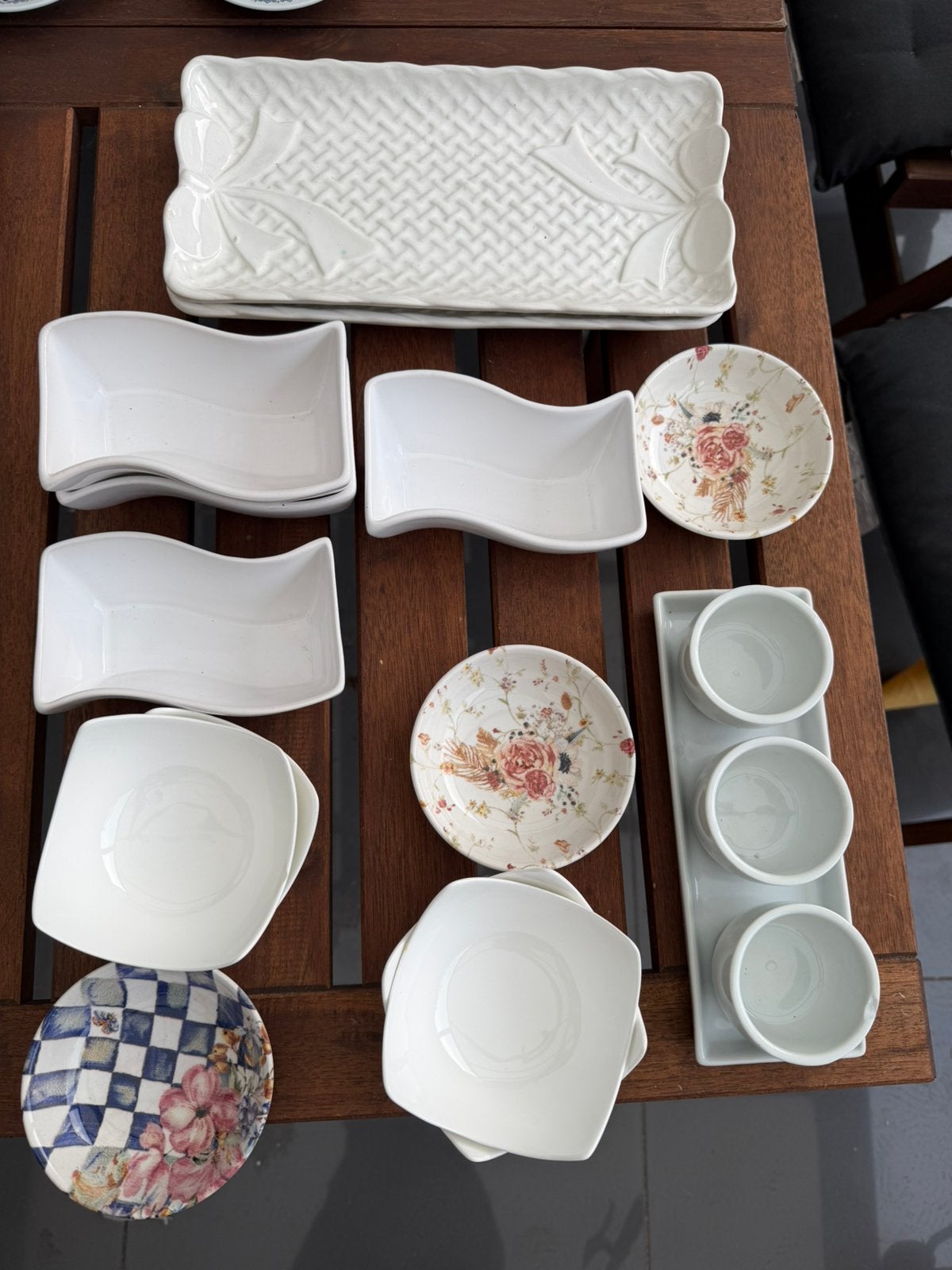 Tapasschalen, Ophalen