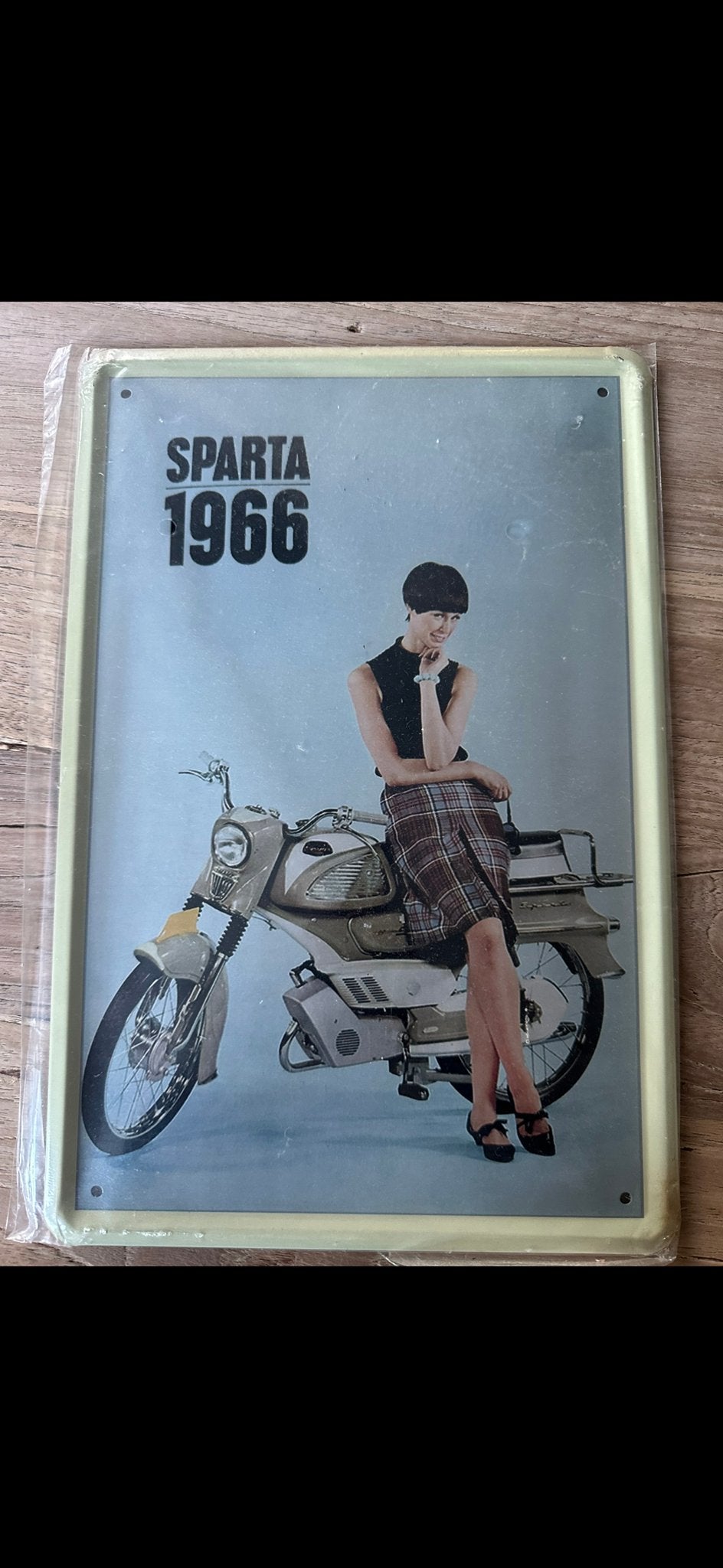Vintage Sparta 1966 reclamebord - Decoratief metaal, Ophalen of Verzenden, Nieuw