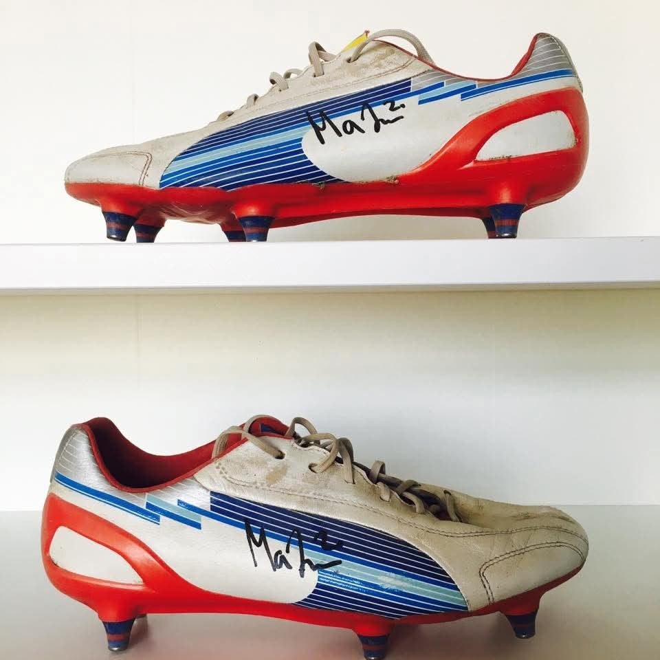 Matchworn voetbalschoenen Mattias Johansson AZ Alkmaar, Ophalen of Verzenden, Gebruikt, Schoenen