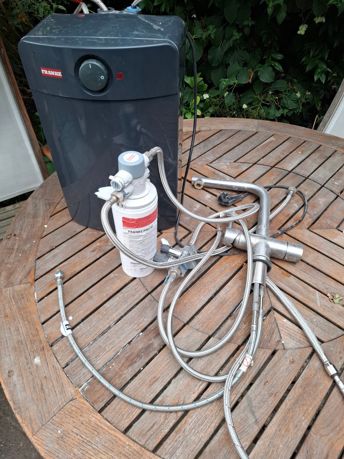 Franke kokend water kraan - leiding doorgezaagd, Ophalen of Verzenden, Gebruikt