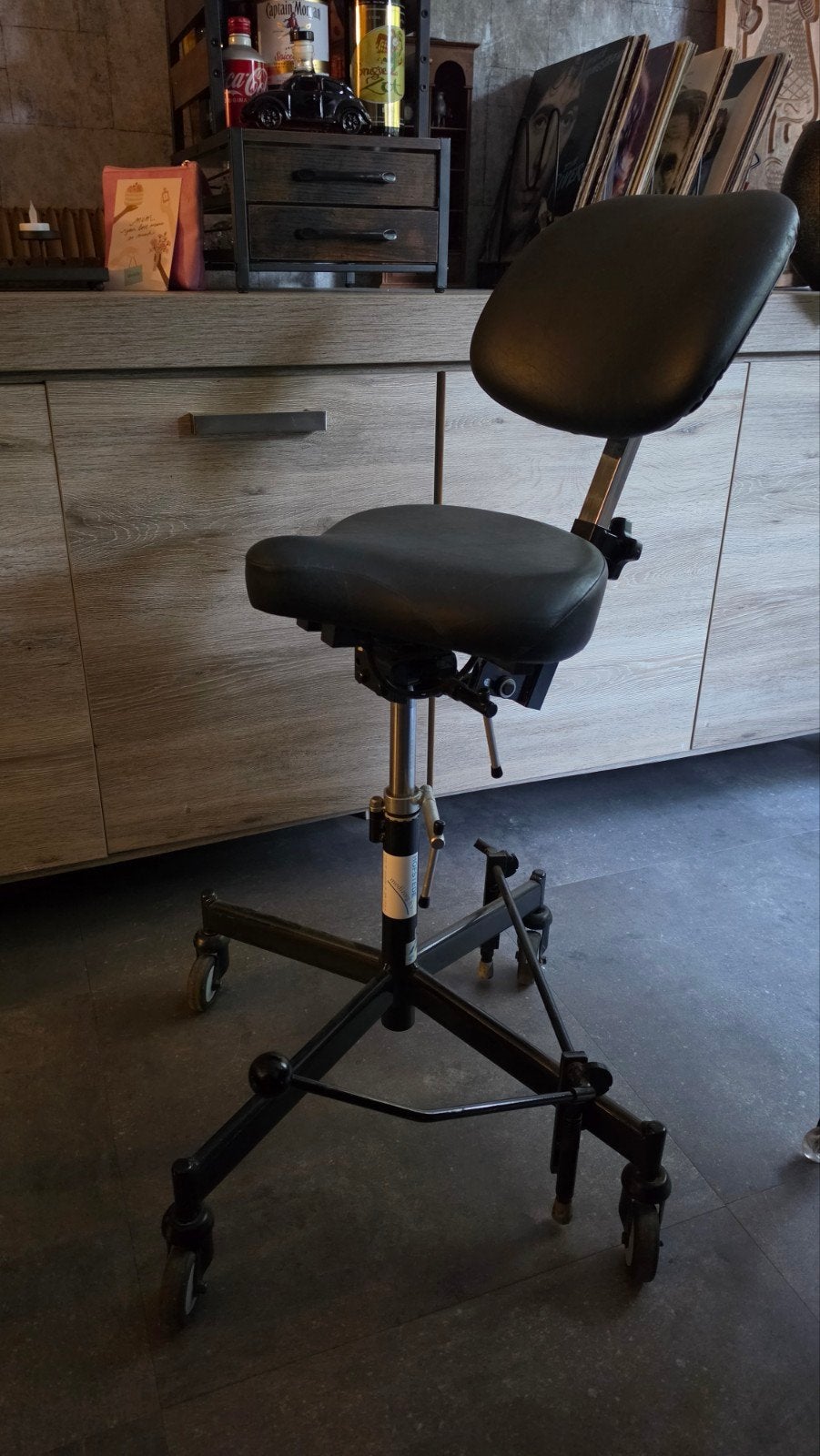 Mercado Medic Ergonomische Trippelstoel - Zwart, Ophalen, Gebruikt, Zwart, Bureaustoel