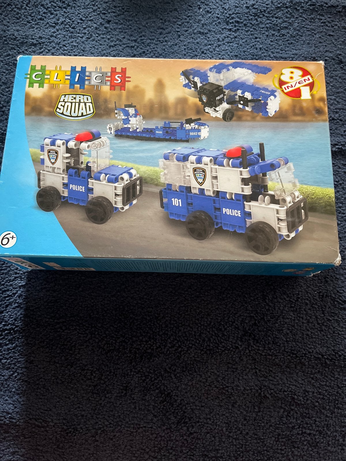Clics Hero Squad Politie Bouwset - in doos, Ophalen of Verzenden, Zo goed als nieuw, Overige merken