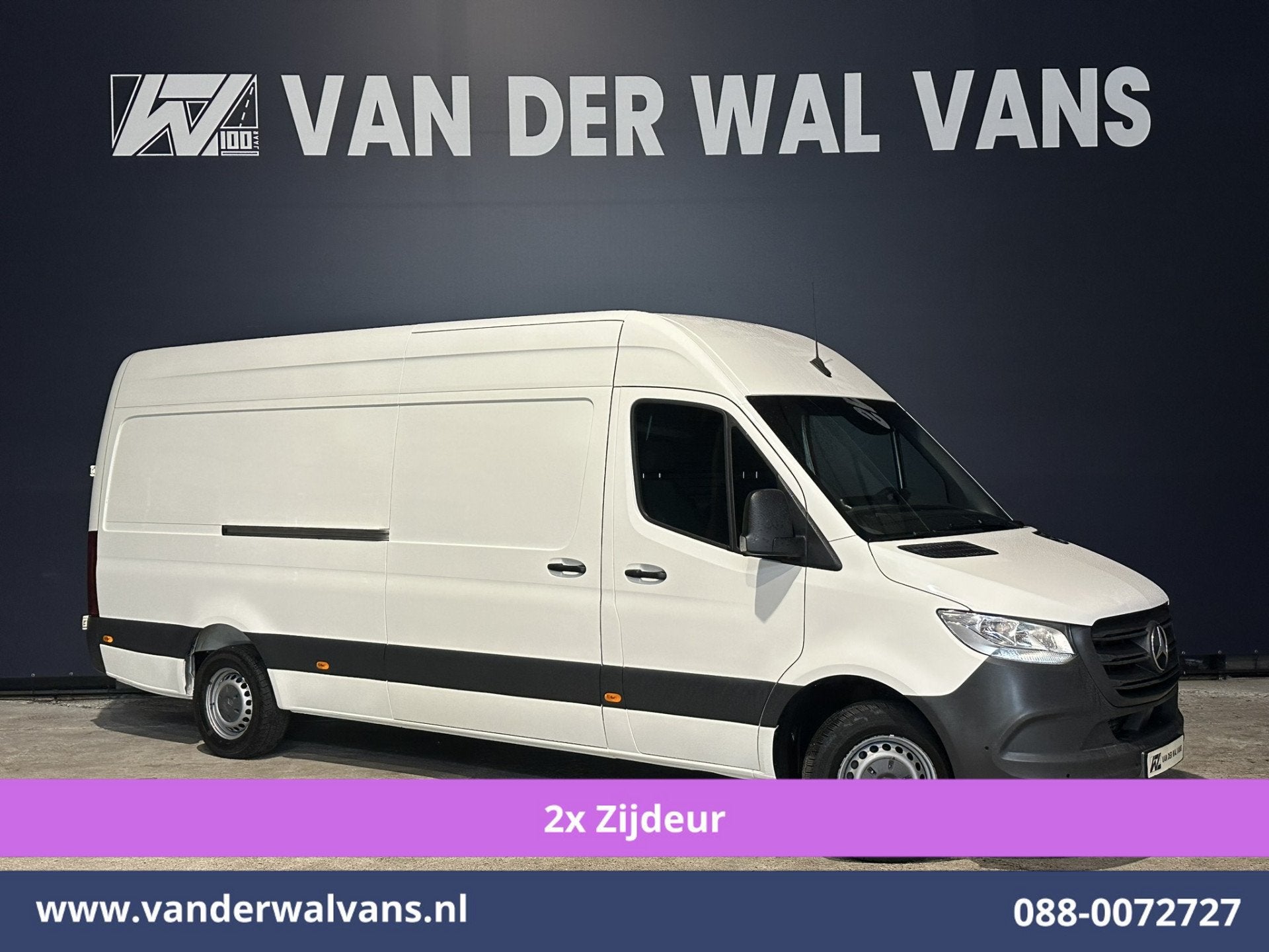 Mercedes-Benz Sprinter 315 CDI 150pk L3H2 Euro6 Airco | 2x z, Gebruikt, 4 cilinders, Wit, Mercedes-Benz