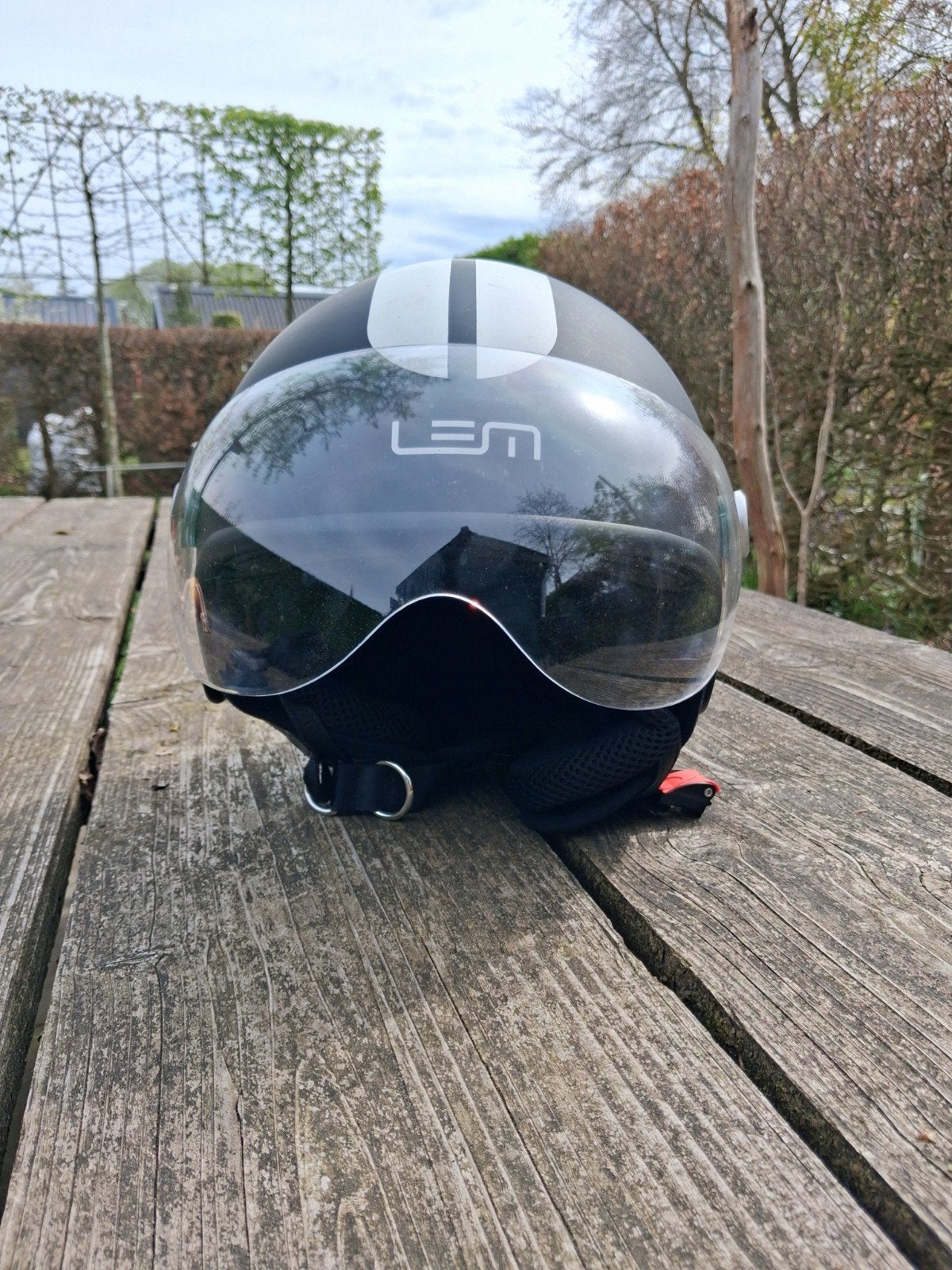 LEM Italiaanse scooterhelm - Maat M, Ophalen of Verzenden, Gebruikt, Medium, LEM