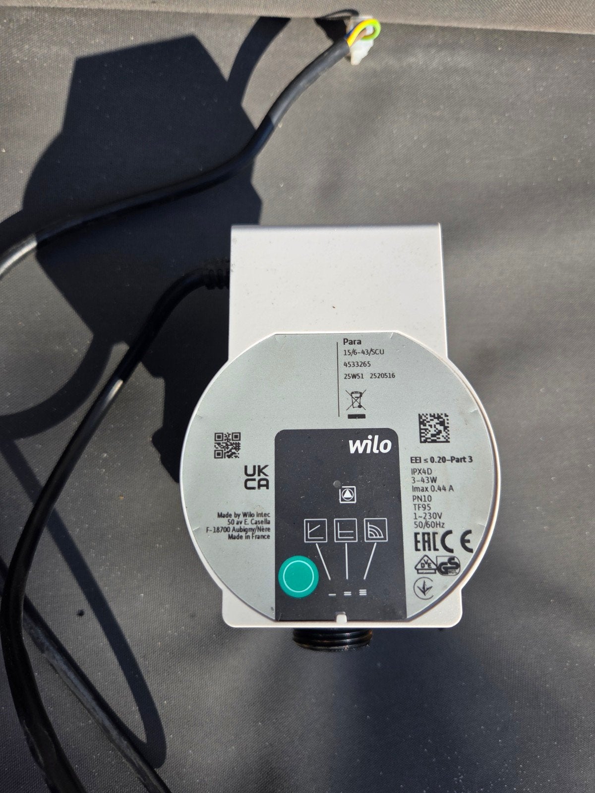 Wilo Para 15/6-43/SCU circulatiepomp, gietijzer, Doe-het-zelf en Verbouw, Ophalen of Verzenden, Nieuw