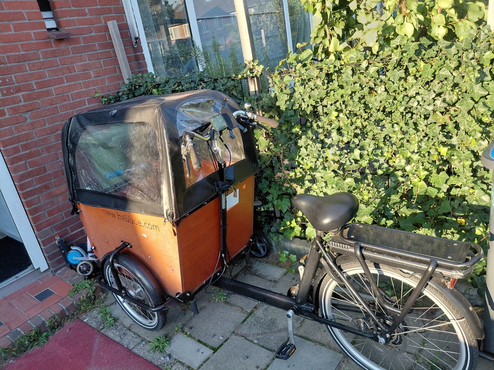 Babboe bakfiets - Ideaal voor gezinnen!, Gebruikt, Huif, 2 kinderen, Ophalen