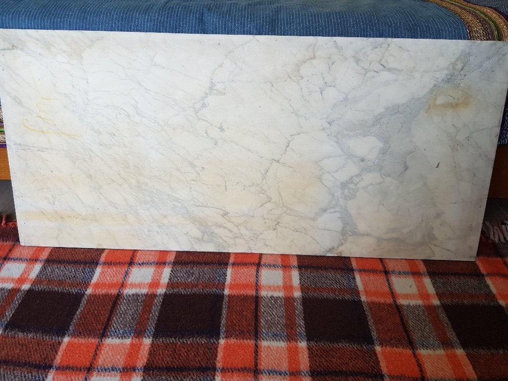 Marmeren plaat 100 cm lang, Ophalen, Gebruikt, Overige materialen, 100 mm of meer