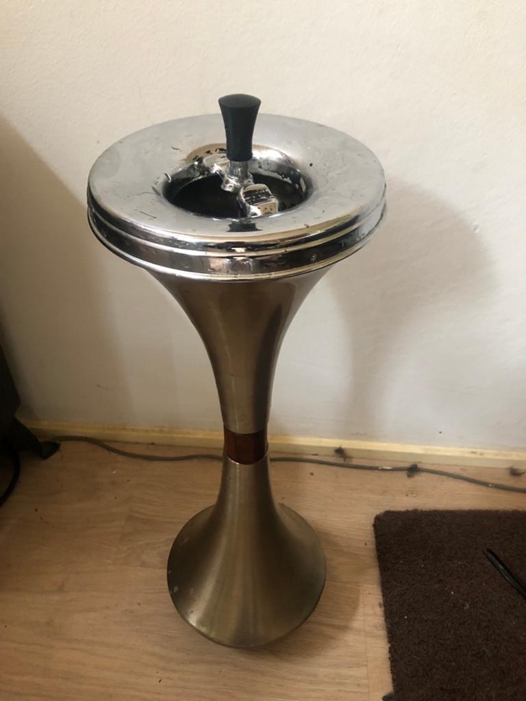 Staande retro asbak - Vintage design, Ophalen of Verzenden