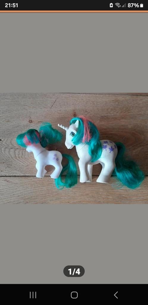 My little pony G1 vintage Gusty en baby Gusty, Verzenden
