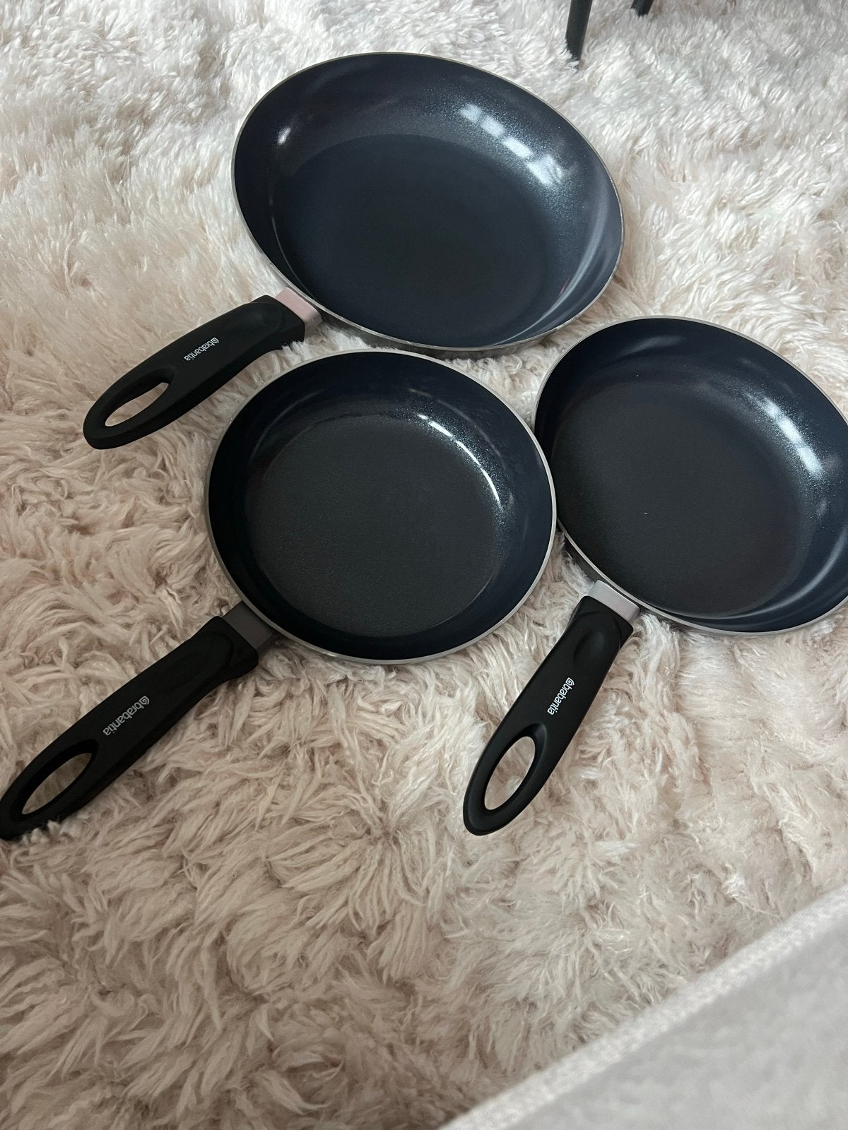 Brabantia inductie pannen set 28-24-20 cm, Overige materialen, Gebruikt, Pannenset, Ophalen of Verzenden