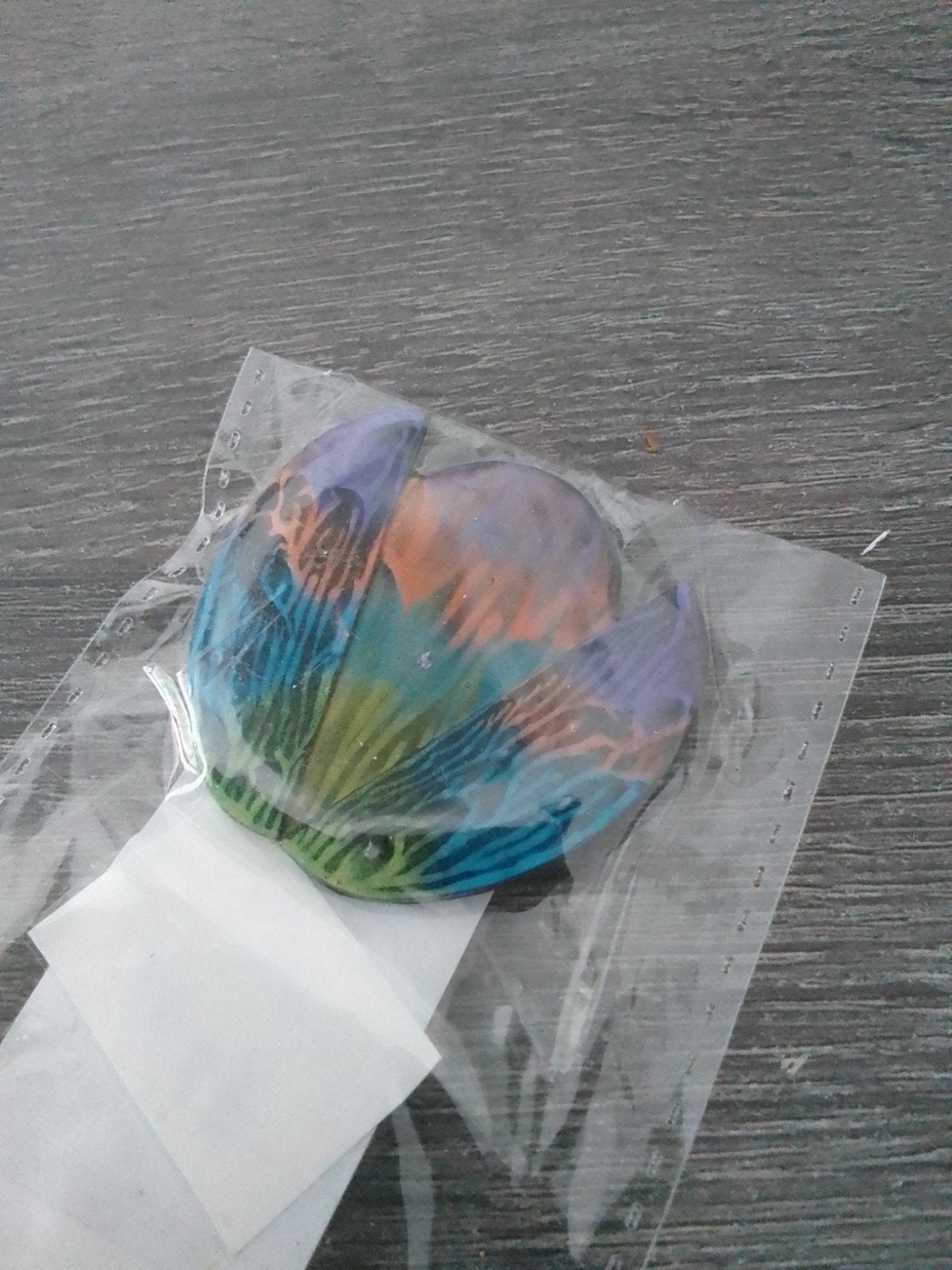 Kleurrijke broche in de vorm van een bloem, Ophalen, Overige materialen, 4 tot 7 cm, Overige kleuren