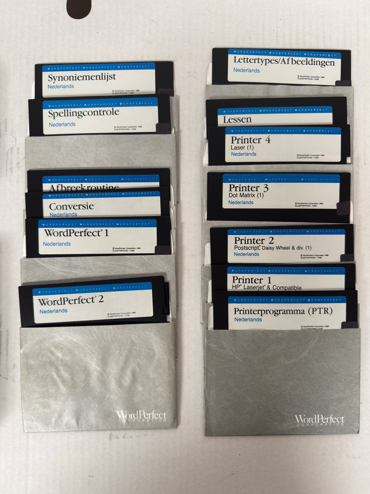 Wordperfect complete set 15 diskettes 5,25”, Ophalen of Verzenden, Nvt, Nvt, Nvt