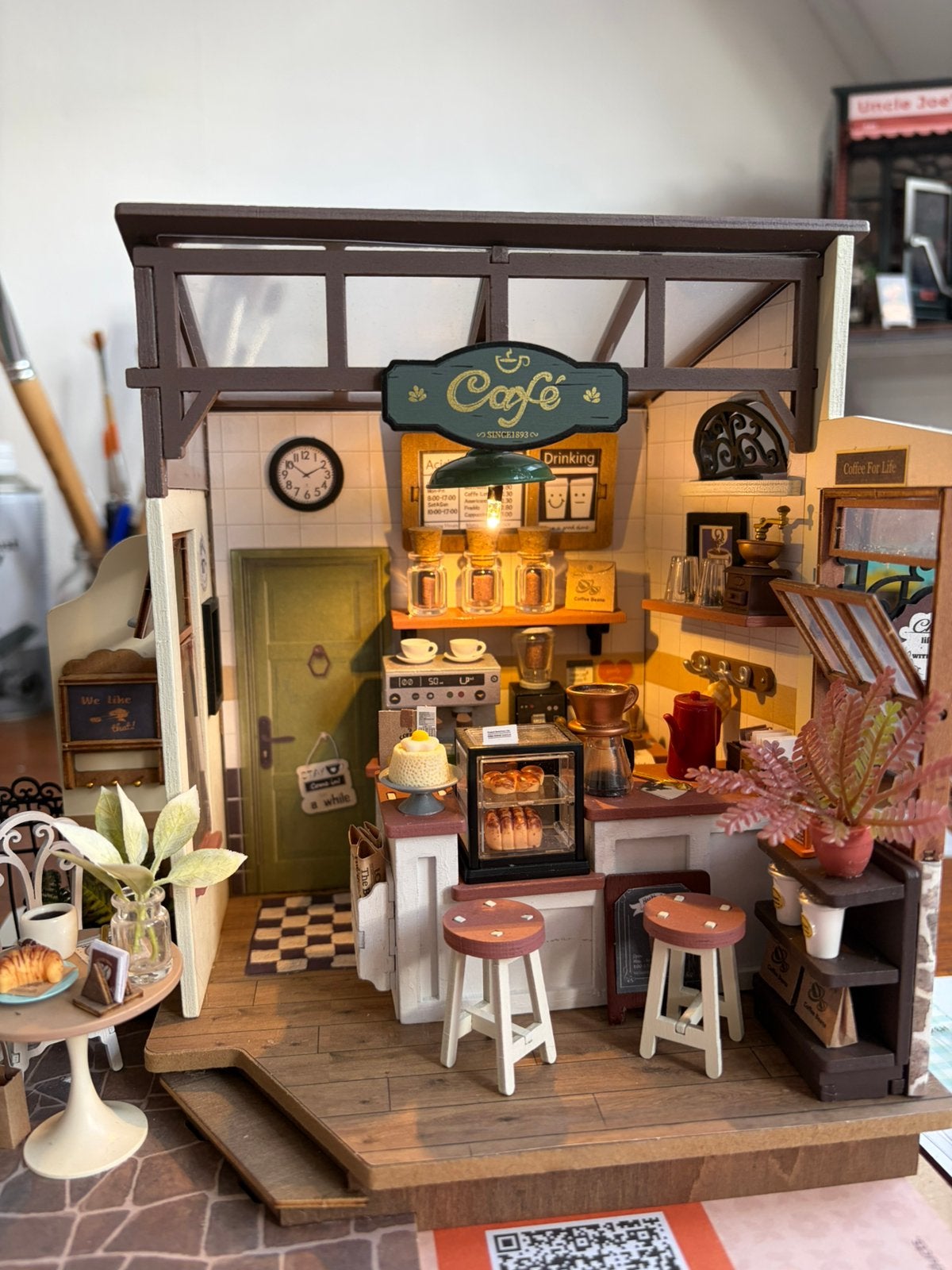Rolife miniatuur barista, Hobby en Vrije tijd, Ophalen, Gebruikt
