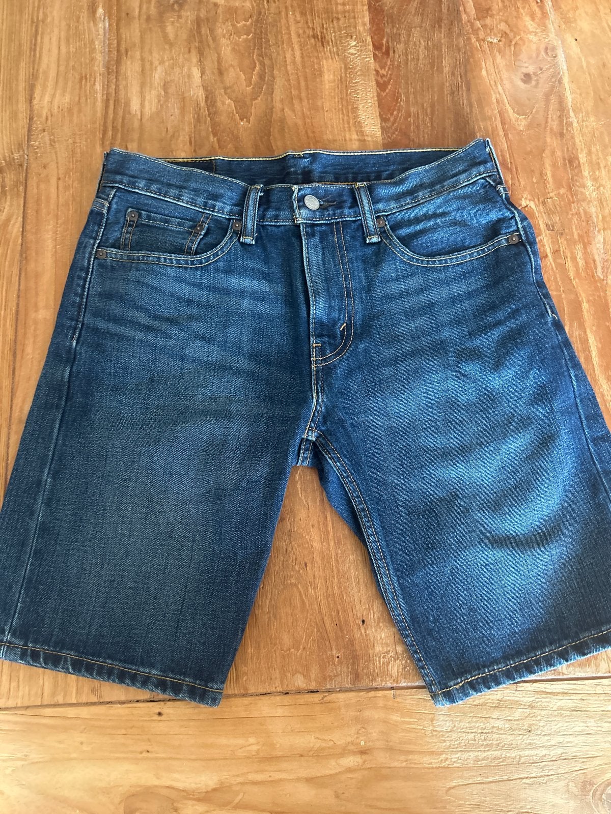 Levi's 502 Regular Taper Shorts - Maat W29 L, Ophalen of Verzenden, Zo goed als nieuw, Maat 46 (S) of kleiner, Blauw