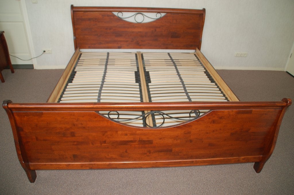 Tweepersoonsbed 180x210, Ophalen, Gebruikt, 210 cm, Tweepersoons