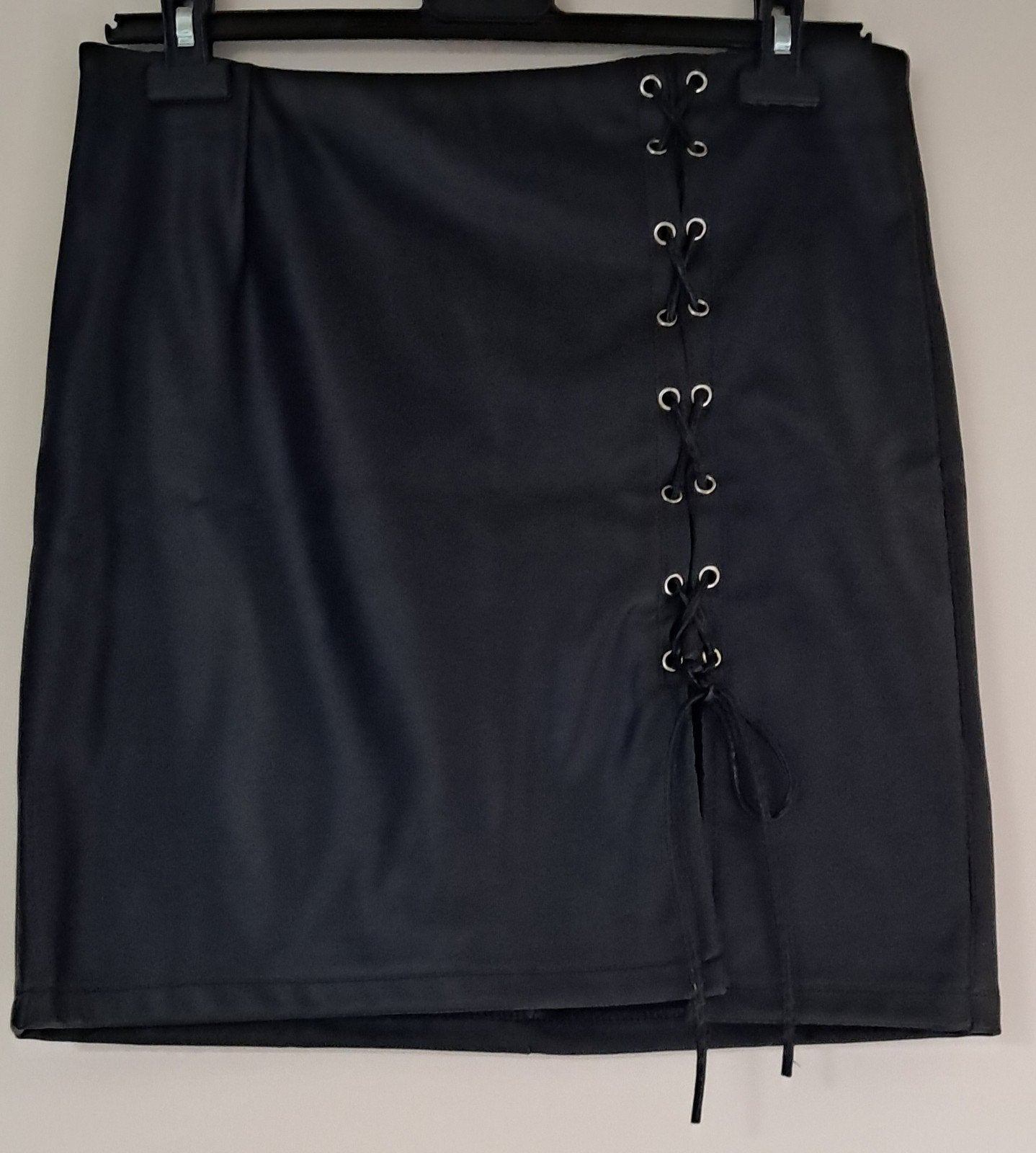 Imitatie leren rok., Kleding | Dames, Zwart, Maat 46/48 (XL) of groter, Ophalen of Verzenden, Zo goed als nieuw