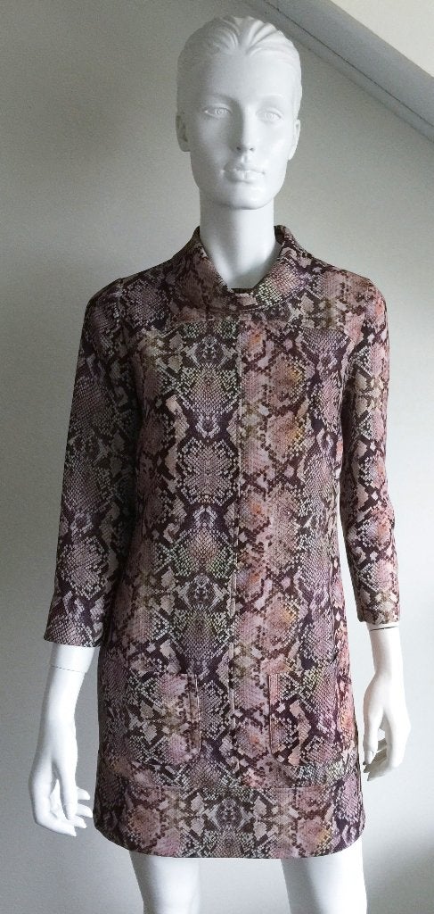 Caroline Biss;  jurk met snake print mt 38, Maat 38/40 (M), Gedragen, Caroline Biss, Boven de knie