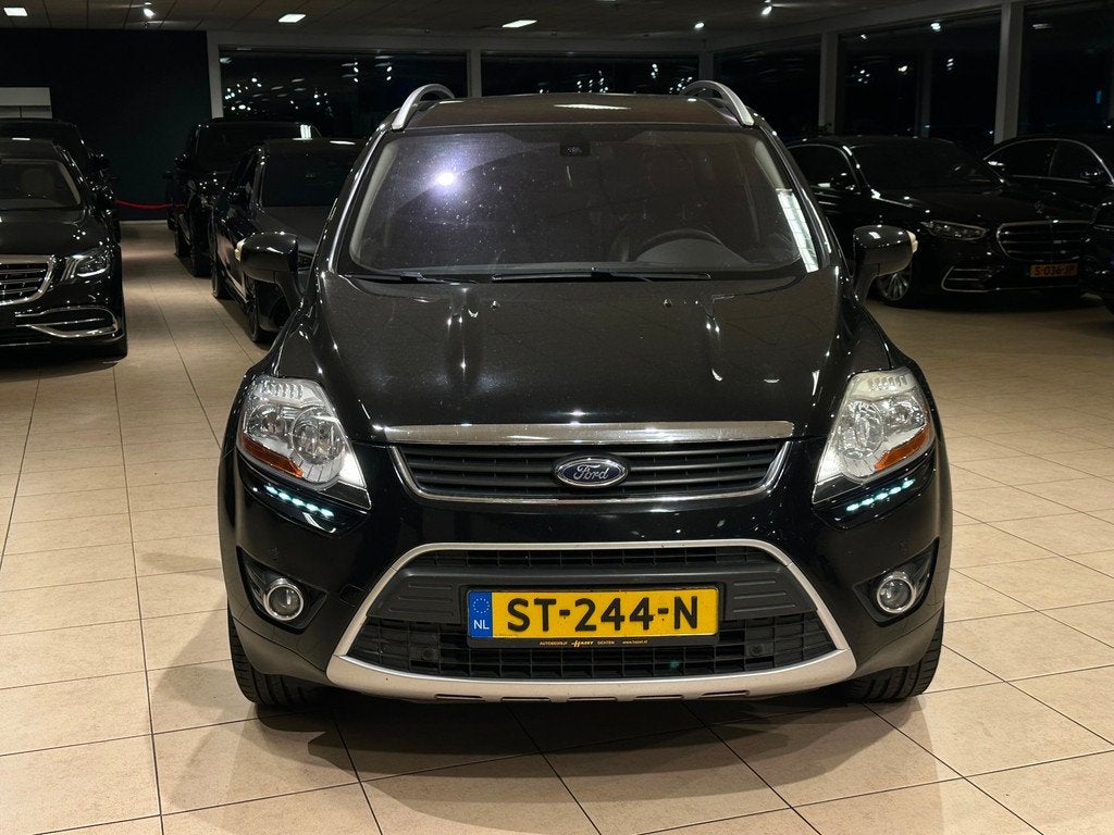 Ford Kuga 2.0 TDCi Titanium S/Pano/Trekhaak/Keyless/Stoelvw/, Auto's, Ford, Euro 5, Gebruikt, Zwart, Leder en Stof