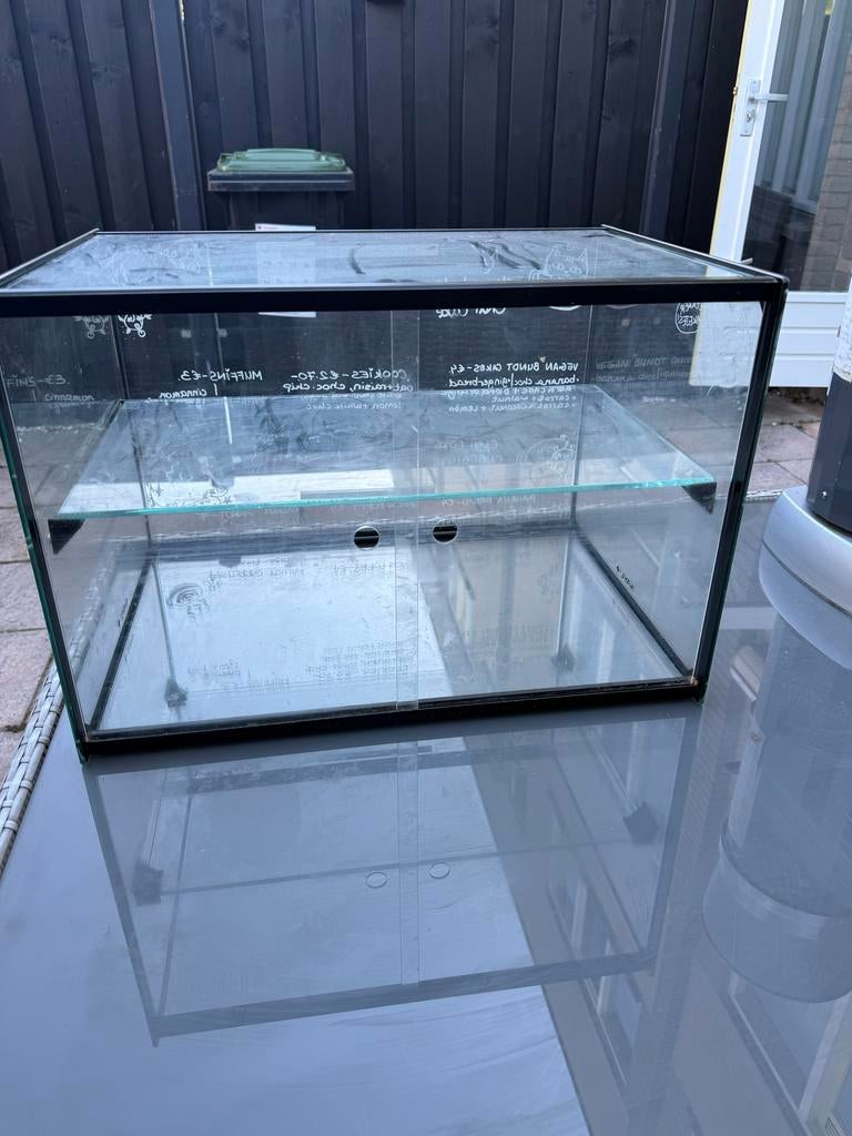 Horeca vitrine Glazen vitrinekastje  - Sayl, Zakelijke goederen, Horeca | Meubilair en Inrichting, Ophalen, Gebruikt, Barinrichting