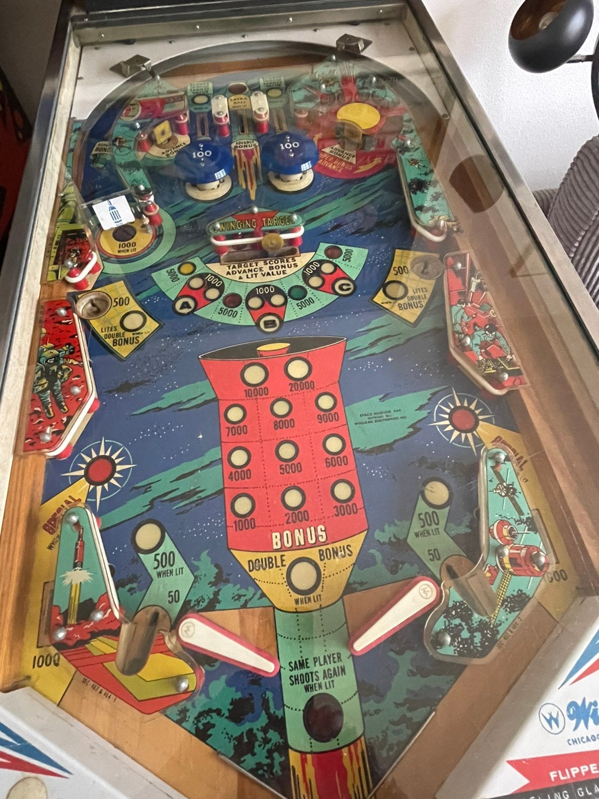 Williams Space Mission 1976, Verzamelen, Automaten | Flipperkasten, Ophalen, Gebruikt, Mechanisch, Williams