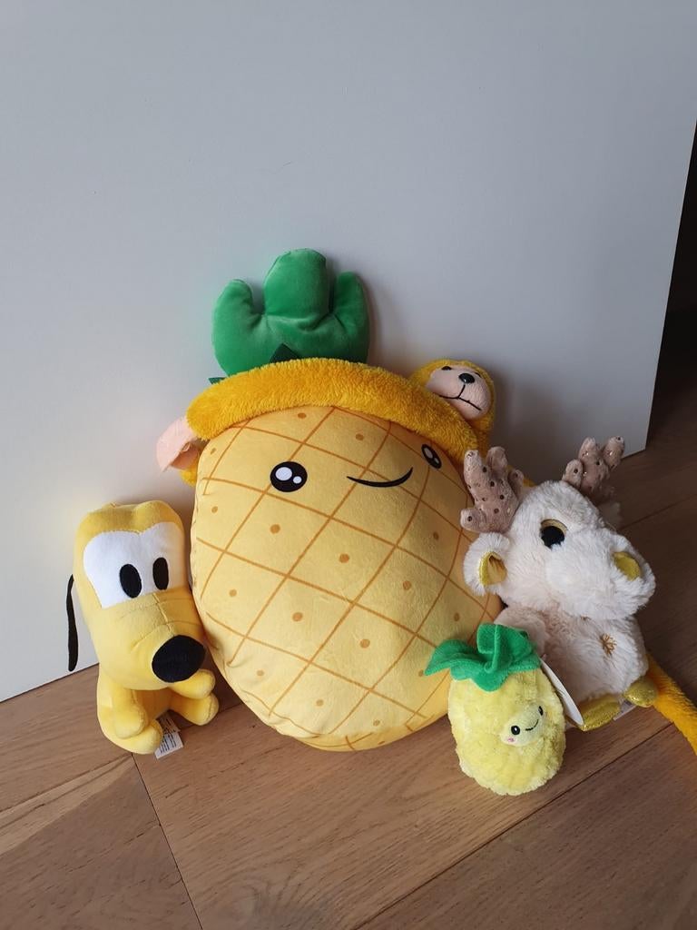 Leuke set van 5 diverse knuffels, Kinderen en Baby's, Speelgoed | Knuffels en Pluche, Gebruikt, Overige merken, Disney, Overige typen