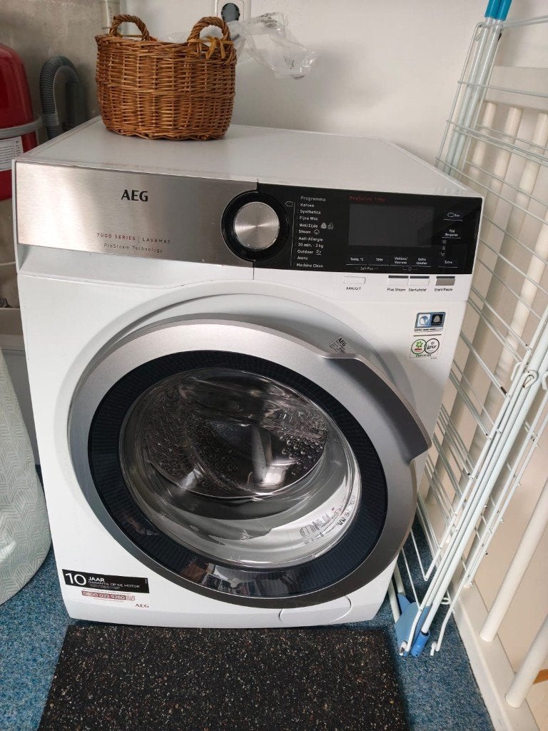 AEG wasmachine, Ophalen, 1200 tot 1600 toeren, Gebruikt, 8 tot 10 kg
