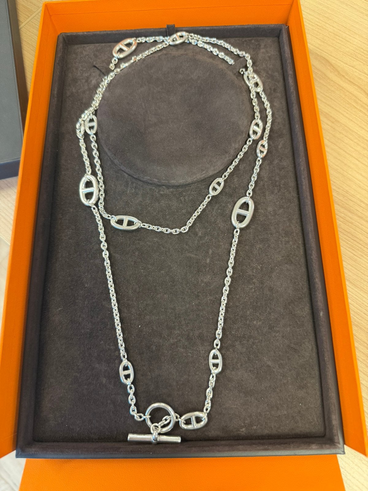 Hermes farandole ketting 120cm, Sieraden, Tassen en Uiterlijk, Kettingen, Ophalen of Verzenden, Zo goed als nieuw, Goud