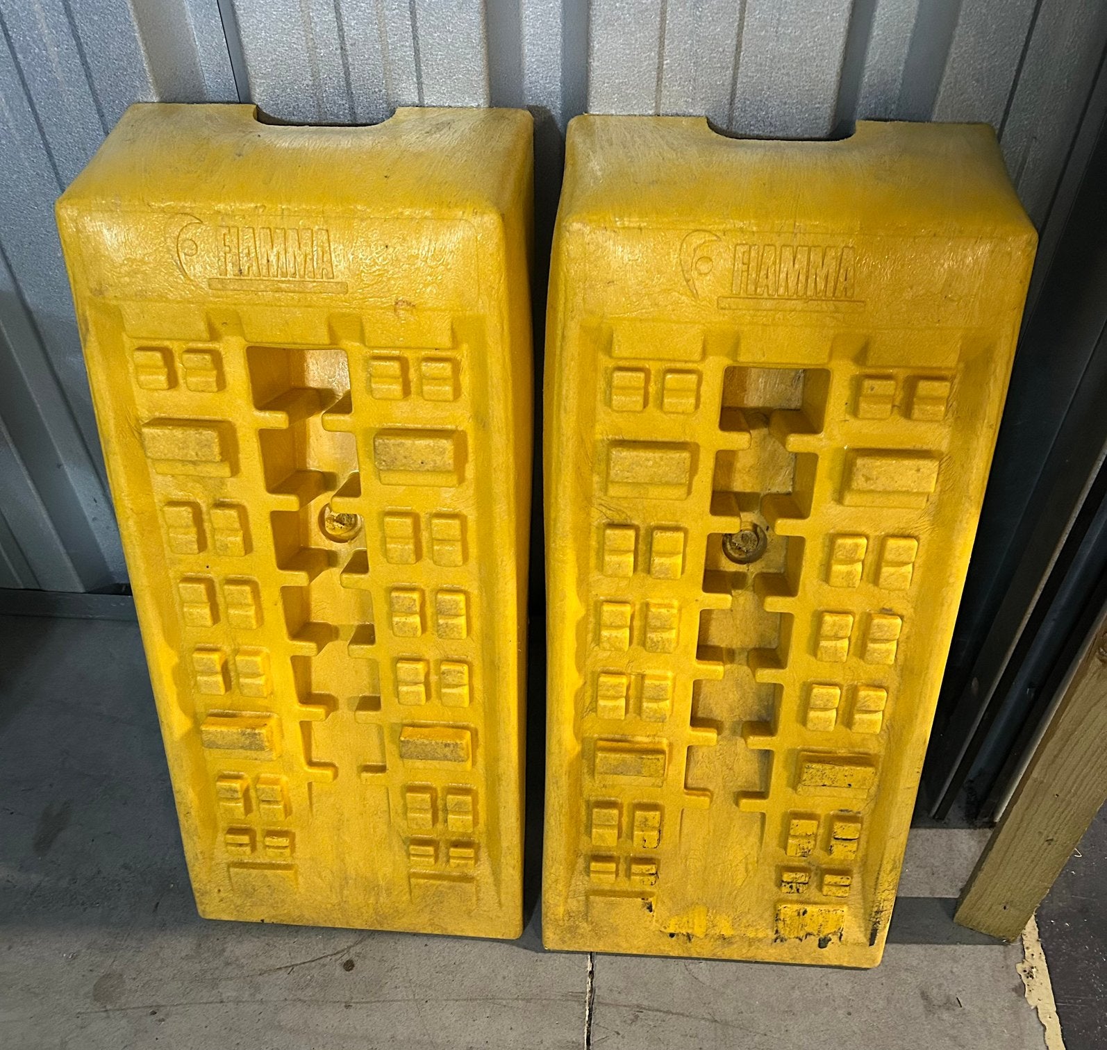 Te koop voor levelen camper oprijplaten!, Ophalen, Gebruikt, Overige merken