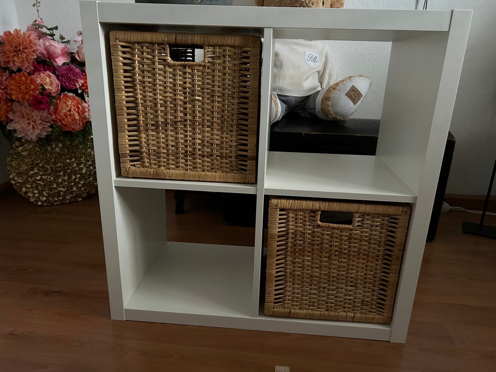 Witte 4 vakken kast Ikea, Zo goed als nieuw, Minder dan 100 cm, 25 tot 50 cm, 50 tot 100 cm