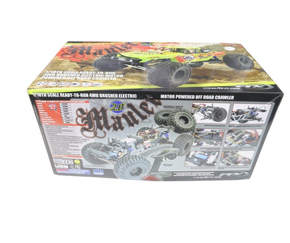 FTX MAULER 2.0 ROCK CRAWLER 1:10 4X4 READY-TO-RUN YELLOW, Verzenden, Nieuw, Schaal 1:10, Auto offroad