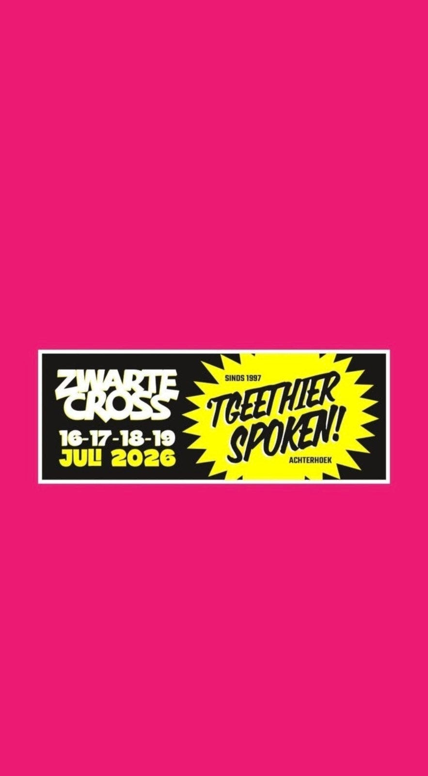 Zwarte Cross Campingkaart Noord, Tickets en Kaartjes, Drie personen of meer, Meerdaags