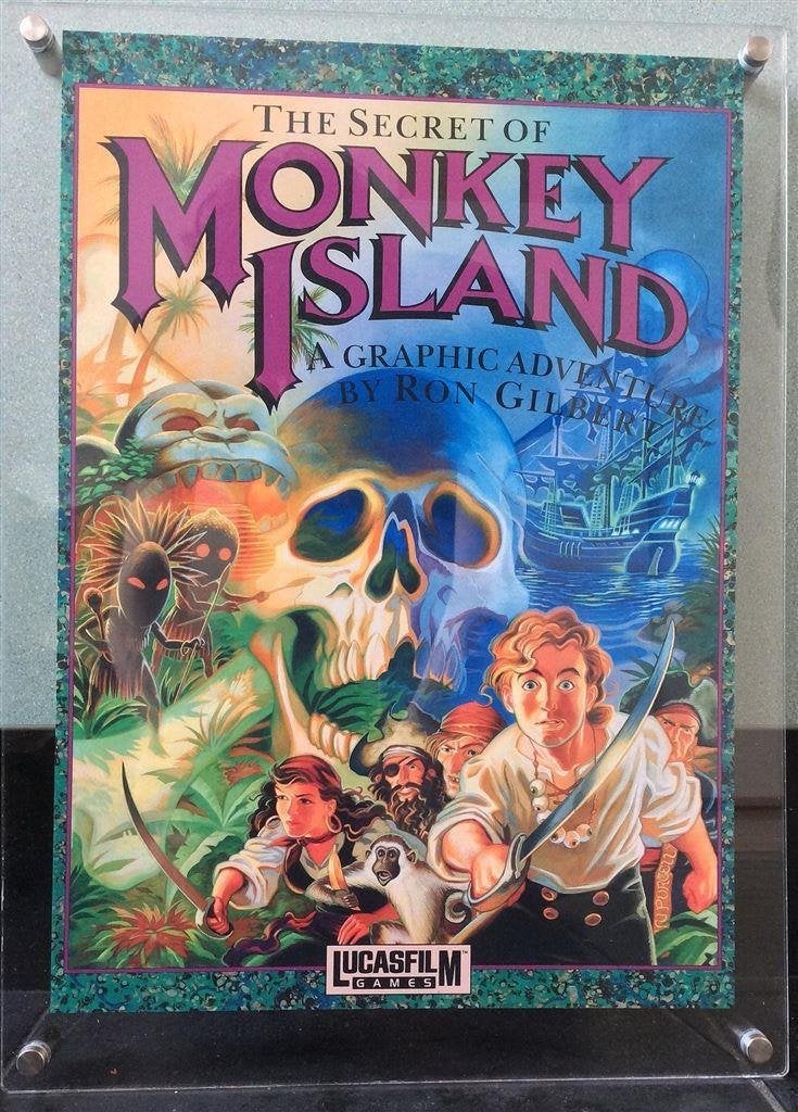 The Secret of Monkey Island Videogame Art Poster lucasarts, Verzenden, Nieuw, A1 t/m A3, Film en Tv