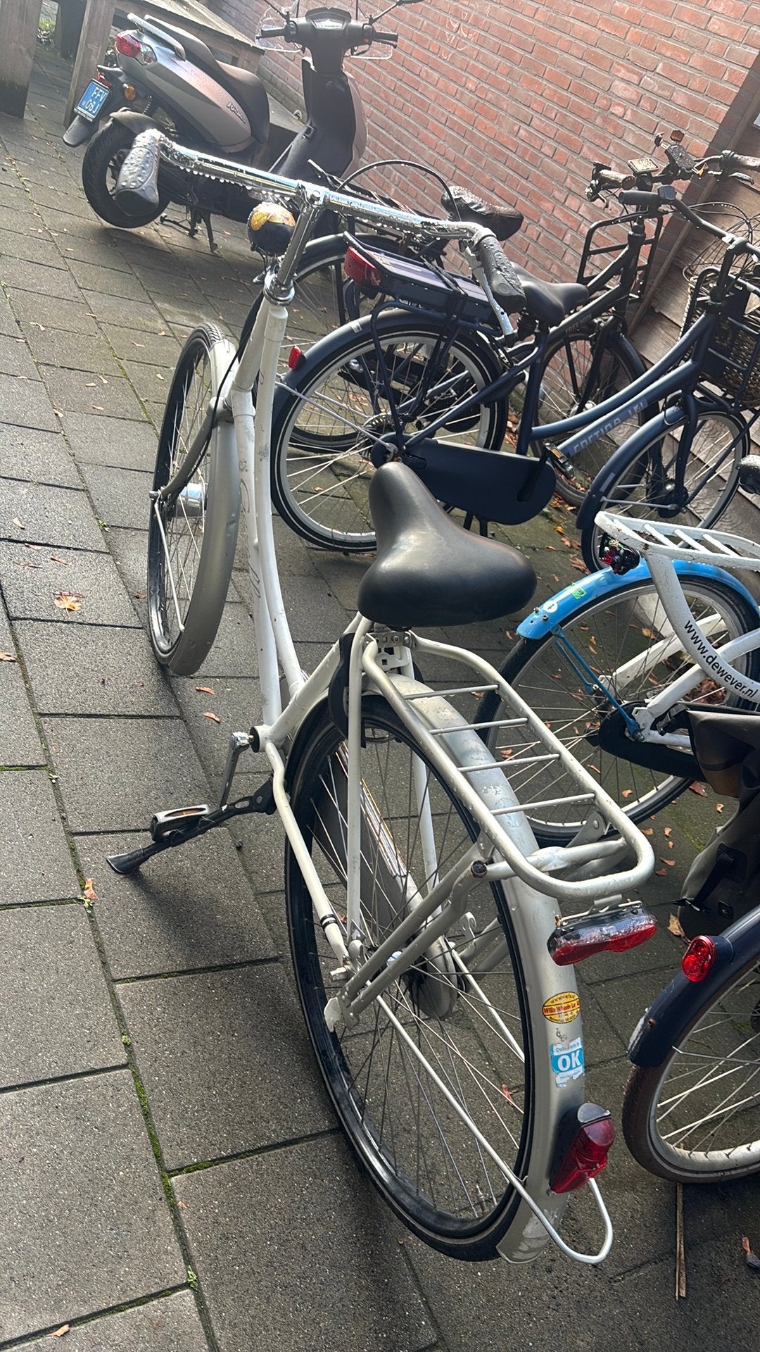 Gazelle Omafiets 28 1/2 wit, 47 tot 50 cm, Ophalen, Zo goed als nieuw