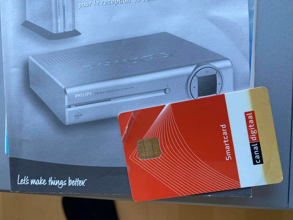 Digitale satellietontvanger Philips drs1200 Canal card, Ophalen of Verzenden, Zo goed als nieuw, Philips