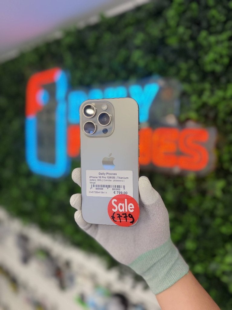 Zo goed als Nieuw Apple iPhone 16 Pro 128GB, Ophalen of Verzenden, Zo goed als nieuw