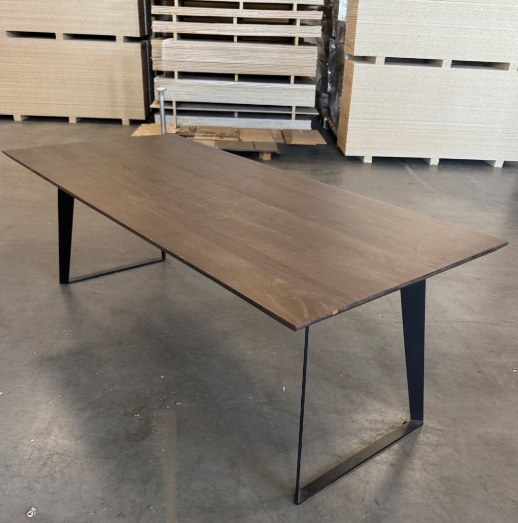 Eettafel York | mango hout walnoot | 220x100 | verhuisschade, Ophalen, Gebruikt, Overige materialen, 200 cm of meer