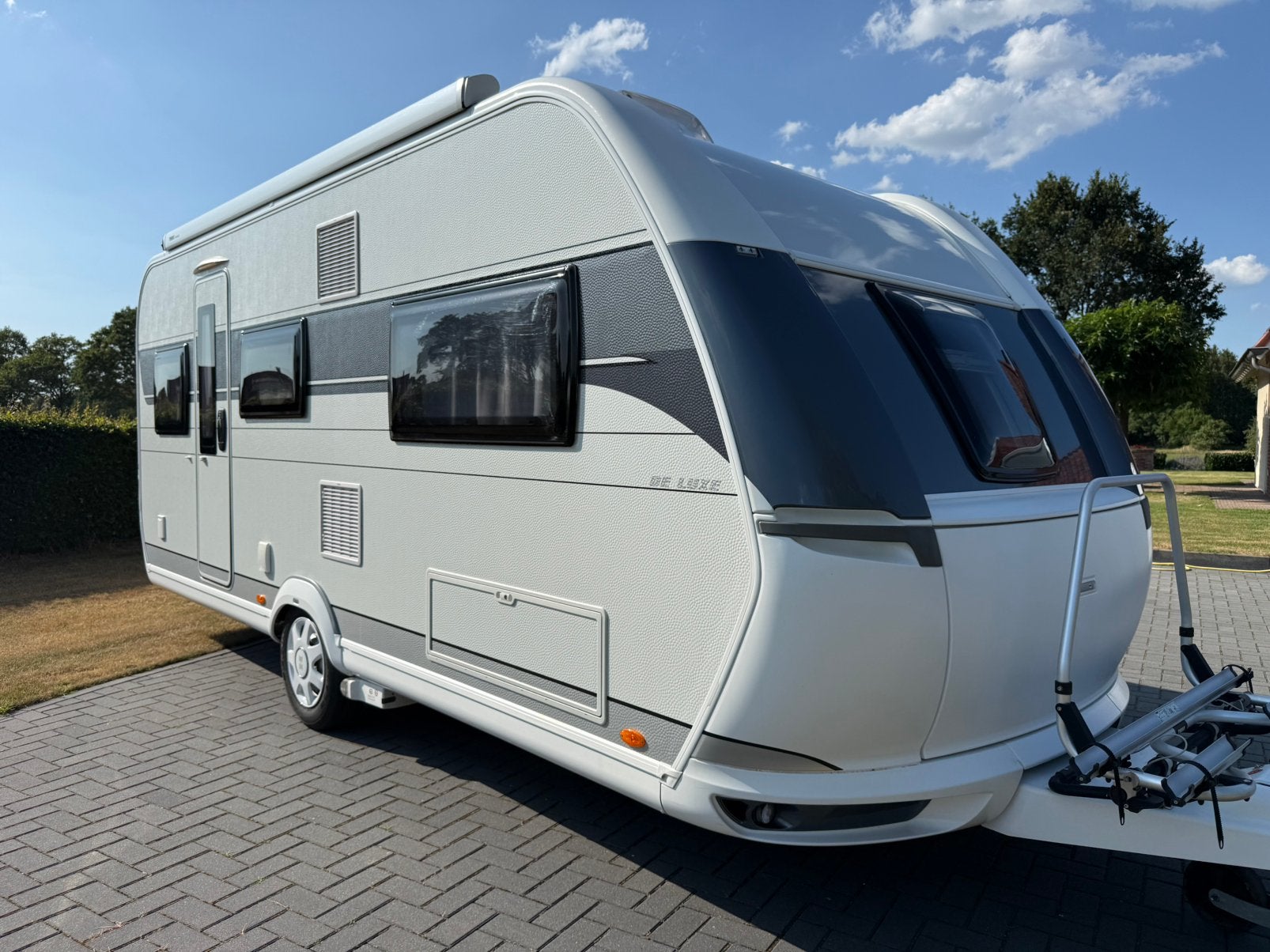 Hobby 495 UL IC-LINE auto-mover Thule luifel fietsendrager!, Caravans en Kamperen, Caravans, Particulier, tot en met 4, Rondzit