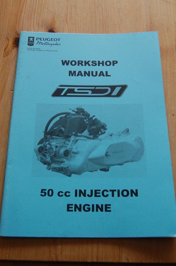 Peugeot TSDI 50 cc injectie werkplaatshandboek, Fietsen en Brommers, Handleidingen en Instructieboekjes, Zo goed als nieuw, Ophalen of Verzenden