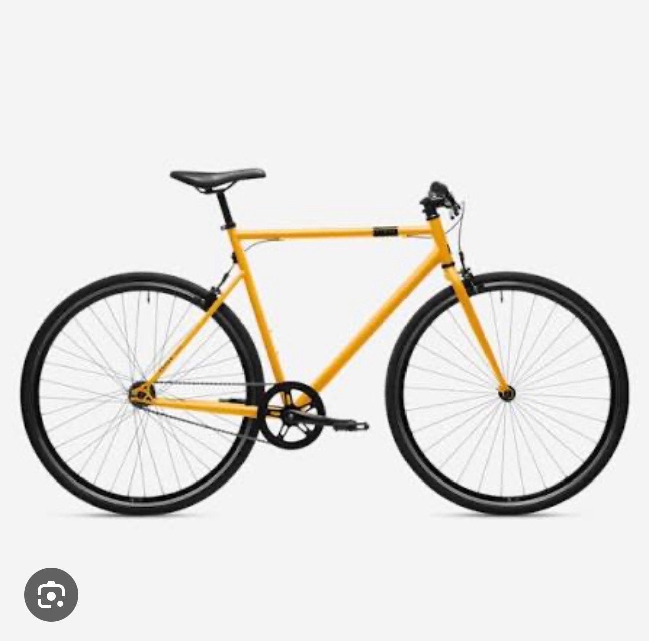Elops single speed 500 geel, Velgrem, Zo goed als nieuw, 53 tot 57 cm, Ophalen