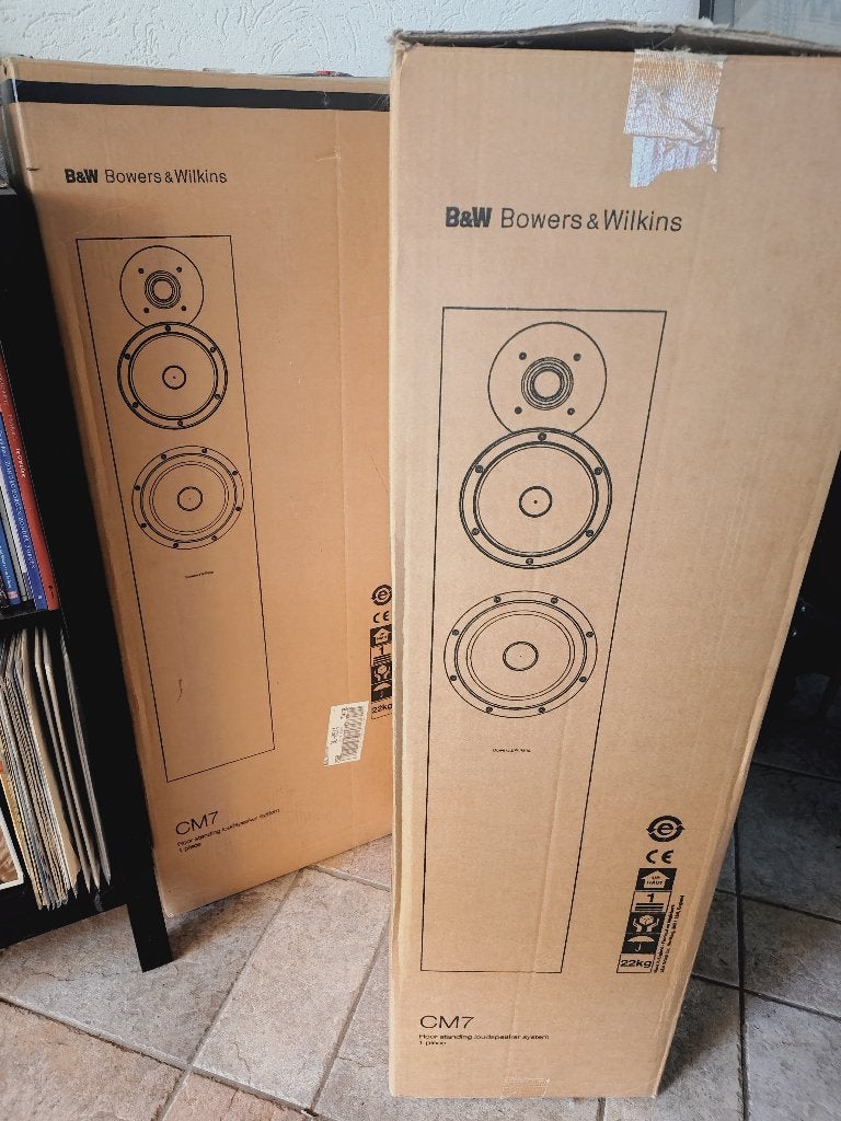 B&W CM7 luidsprekers, Audio, Tv en Foto, Luidsprekers, Vloerstaande luidspreker, Zo goed als nieuw, Bowers & Wilkins (B&W), Ophalen