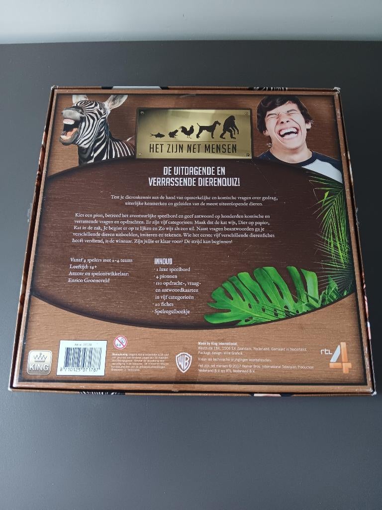 Het Zijn Net Mensen dierenquiz bordspel compleet, Hobby en Vrije tijd, Gezelschapsspellen | Bordspellen, Ophalen of Verzenden