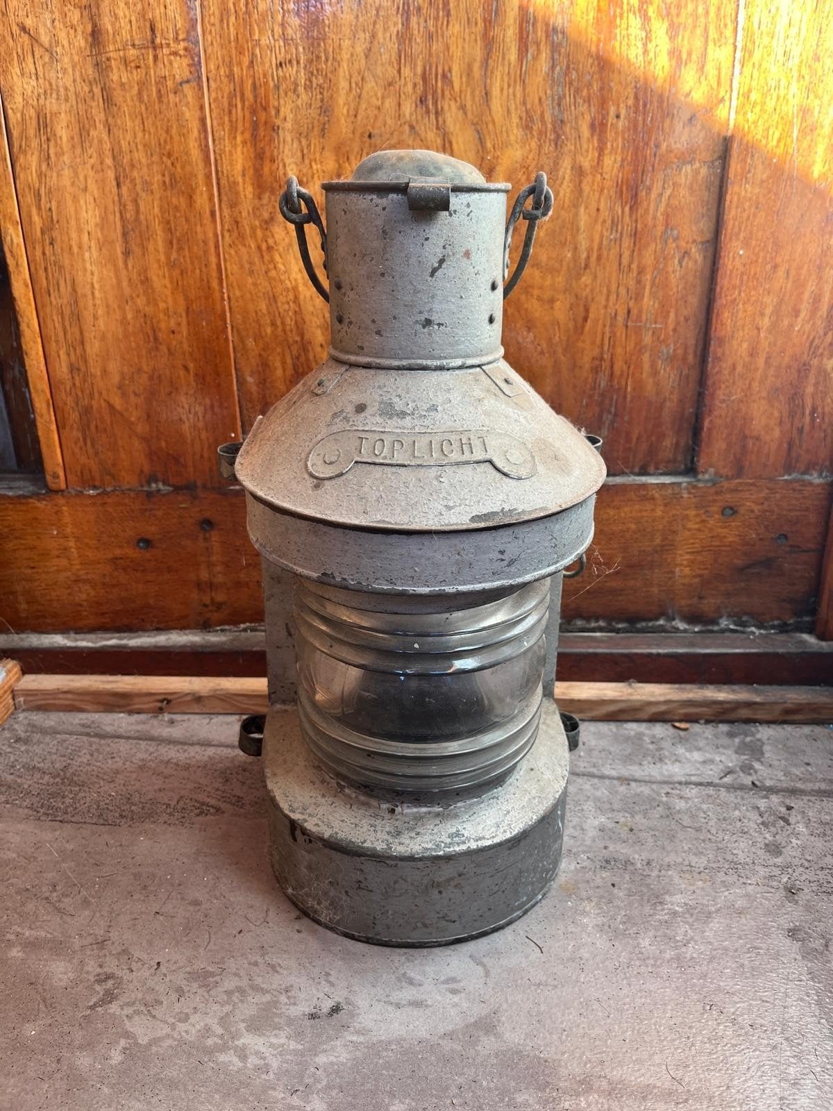 Antieke scheepslamp, Ophalen of Verzenden, Gebruikt