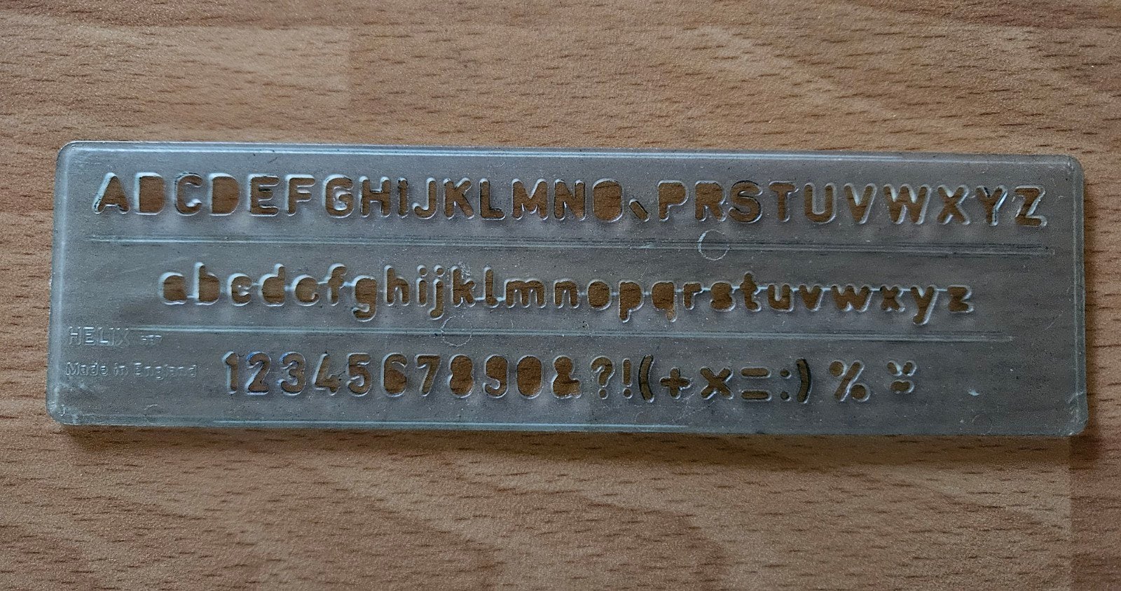 Helix lettersjabloon, Ophalen of Verzenden, Gebruikt