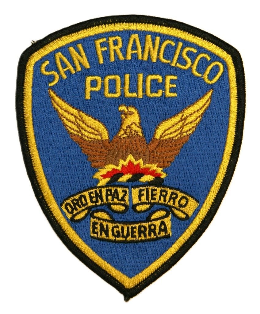 Patch / Embleem USA Police San Francisco - Californië, Ophalen of Verzenden, Marechaussee, Amerika, Embleem of Badge