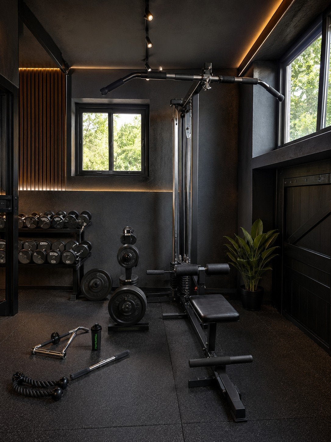 Krachtstation met accessoires - Zo goed als nieuw, Sport en Fitness, Fitnessmaterialen, Ophalen, Zo goed als nieuw, Benen, Overige typen