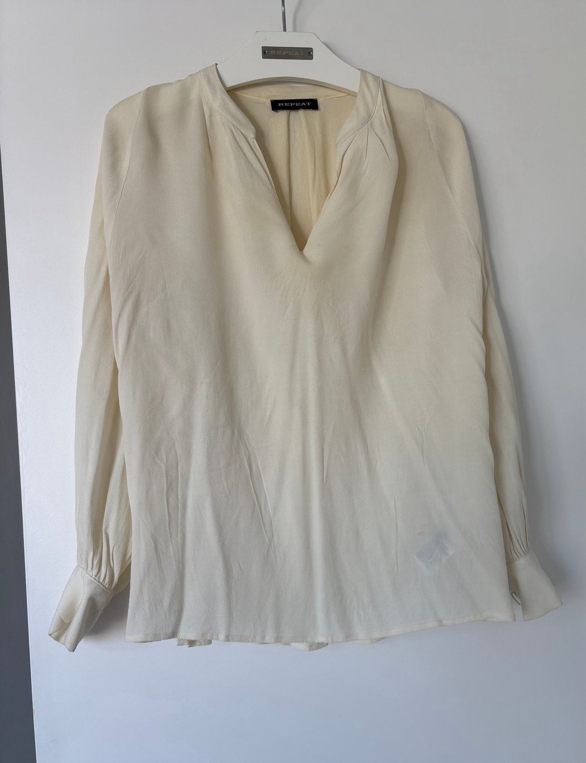 Repeat overhemd maat S, Ophalen of Verzenden, Gedragen, Maat 36 (S), Beige