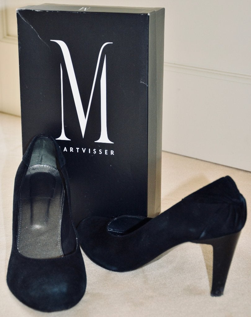 Pumps van Mart Visser, zwart suède, maat 39, Pumps, Zwart, Zo goed als nieuw, Mart Visser